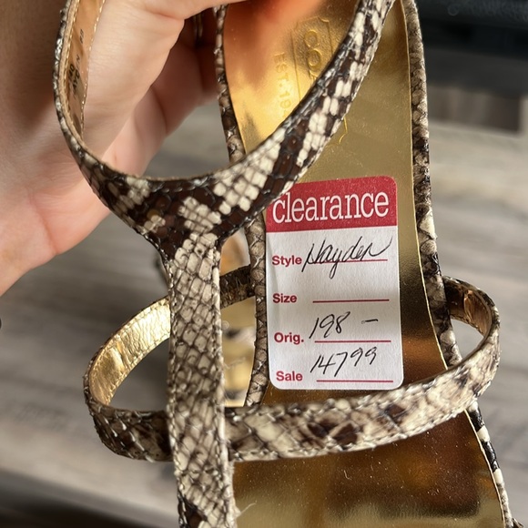 Coach Hayden Snakeskin Kitten Heels NWT No Box Size 8 - Picture 7 of 7